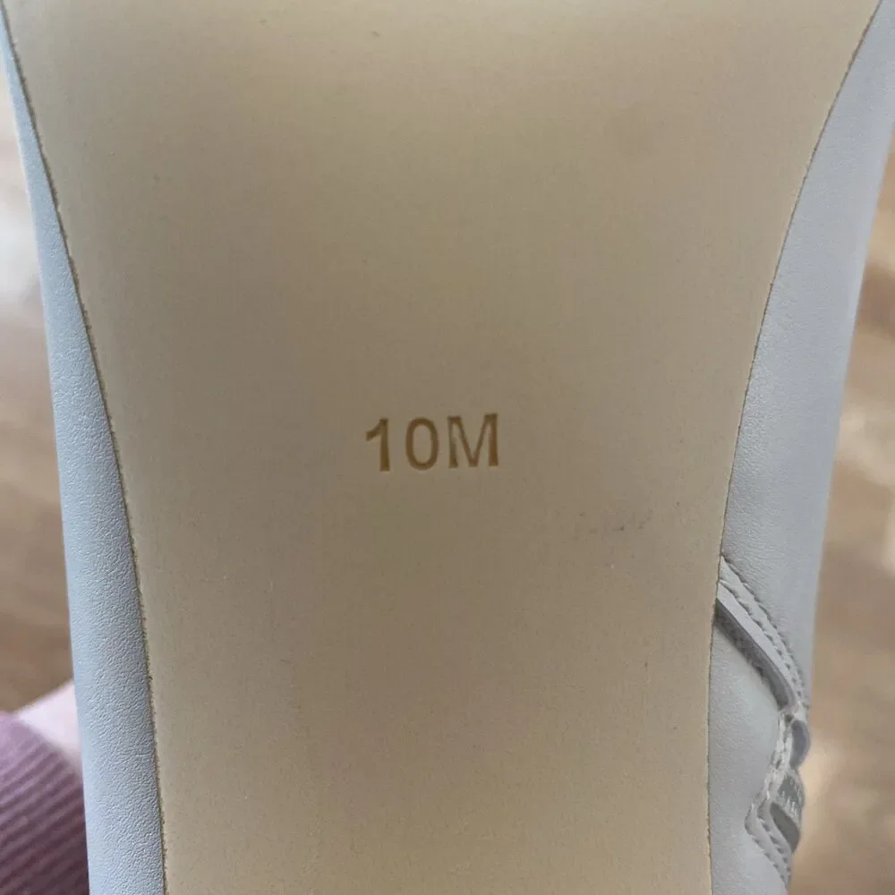 Calvin Klein Women’s Vivera Buckle Strap Stiletto Dress Booties Ivory 10M NIB - Picture 9 of 10